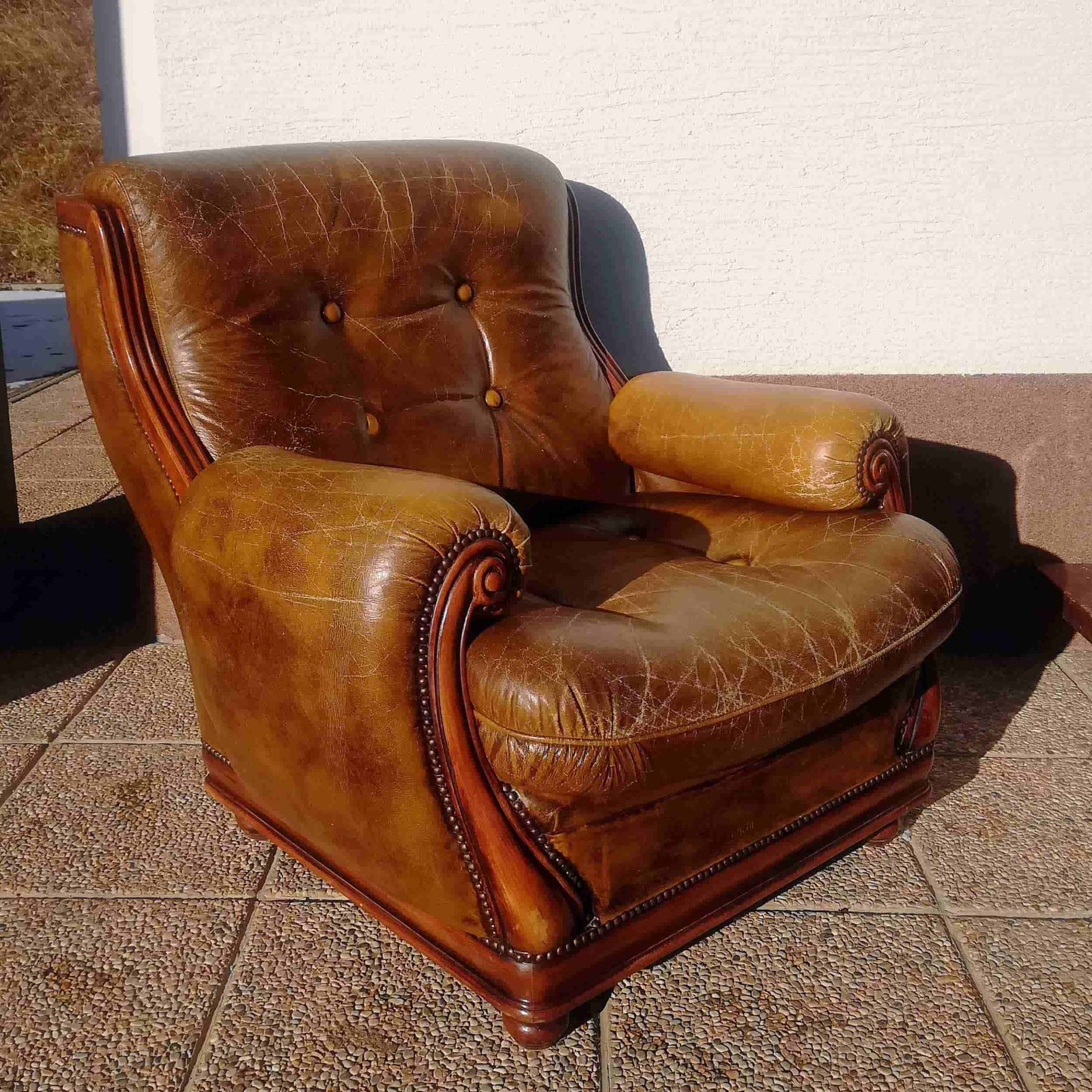 Leather armchair
