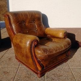 Leather armchair