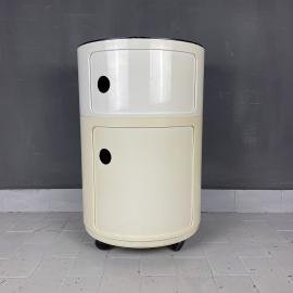 Mid-century plastic trolley Componibili by Anna Castelli Ferrieri for Kartell Italy 1970s
