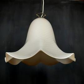 XL Retro murano glass pendant lamp Fazzoletto by J.T. Kalmar Austria 1960s Mid-century home decor