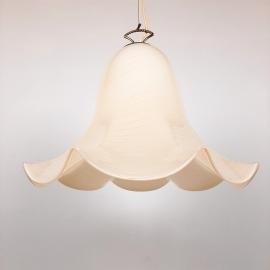 XL Retro murano glass pendant lamp Fazzoletto by J.T. Kalmar Austria 1960s Mid-century home decor