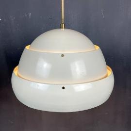 Vintage metal pendant lamp DDR 60s-70s Scandinavian design Retro home decor