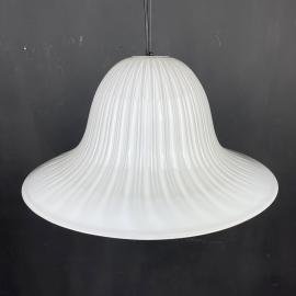 Vintage murano hanging lamp Tulip Italy 1970s Italian mid-century lighting Retro home decor