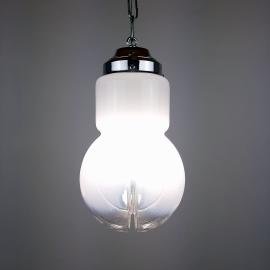 Mid-century murano glass pendant lamp Mazzega Italy 1970s Retro lighting Retro home decor Space age