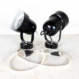 1 of 2 Retro spot light Yugoslavia 80s Industrial metal wall lamp Ceiling Light Vintage Sconce Space Age Spotlight