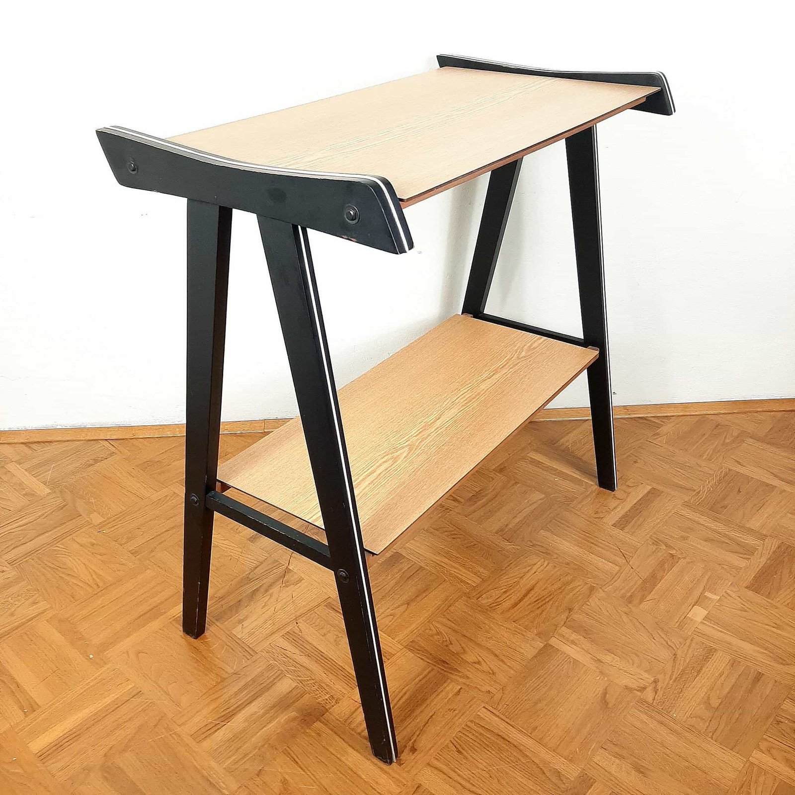 Mid-century tv or radio console table 1970s Yugoslavia