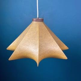 Mid-century pendant lamp COCOON by Achille Castiglioni for Flos Italy 1960s Vintage Space Age Italian Cocoon lamp