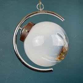 Vintage murano glass pendant lamp 1970s Mazzega Design Geometric Chandelier Mid Century Ceiling lamp Space Age Murano Glass