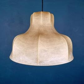 Mid-century pendant lamp COCOON by Achille Castiglioni for Flos Italy 1960s Vintage Space Age Italian Cocoon lamp
