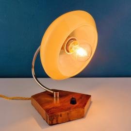 Vintage night light Italy 1950s Small table lamp Art deco Retro lighting Mid-century light