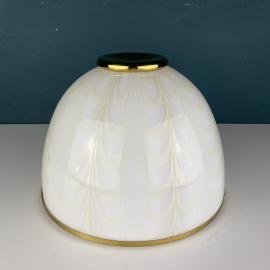 Mid-century swirl murano glass ceiling or wall lamp F.Fabbian for Mazzega Italy 1970s Retro home decor