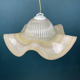 XL murano glass pendant lamp Italy '70s Mid-century modern lighting