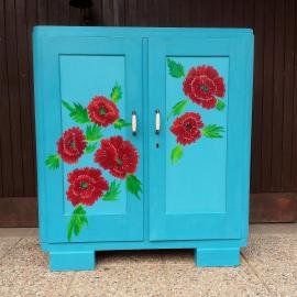 Old pine wardrobe