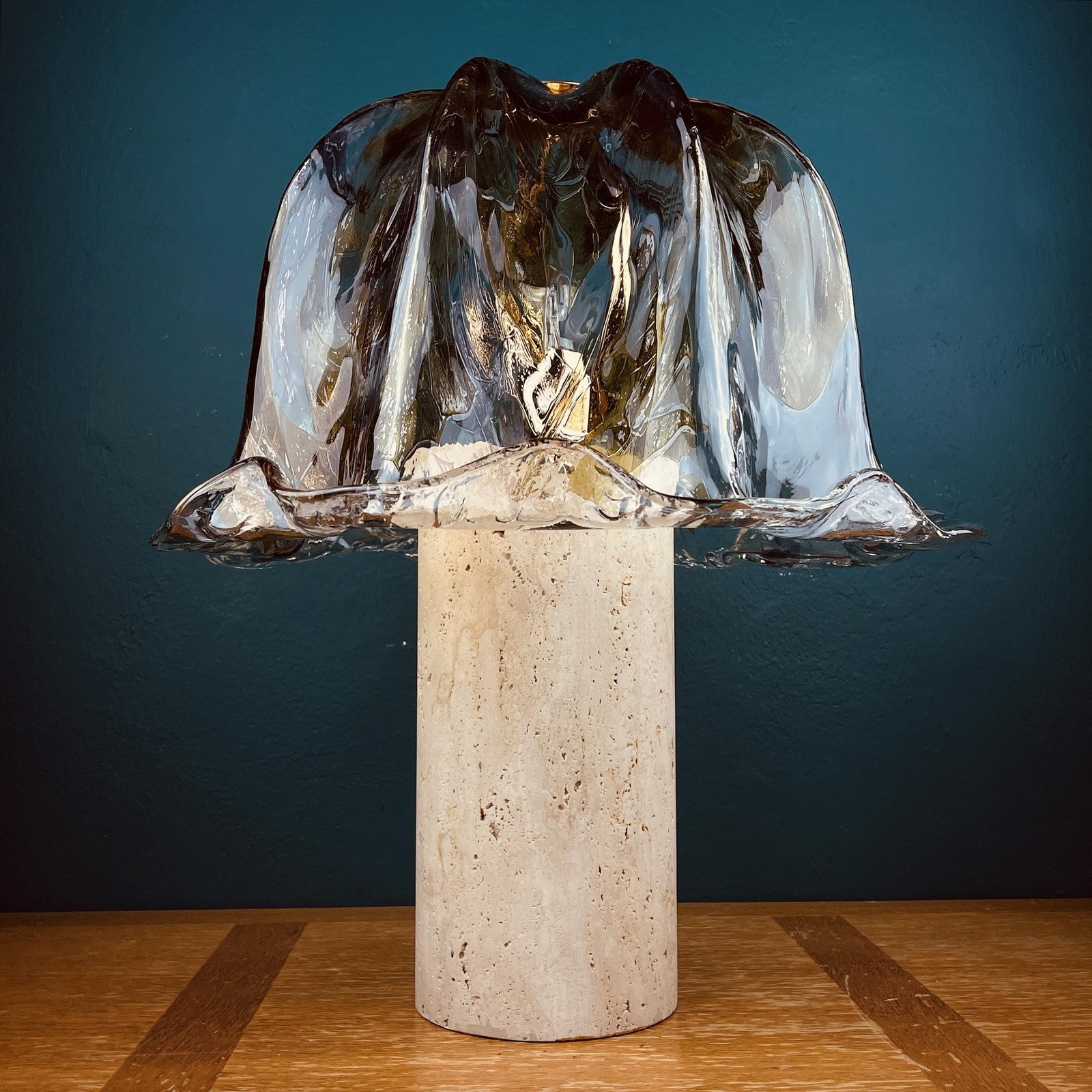 Murano table lamp by La Murrina Italy 1980s Mid-century Modern Italian lighting