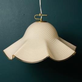 Large murano glass pendant lamp Italy 1970s Mid-century italian modern lighting