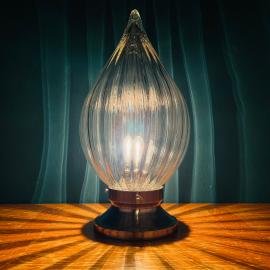 Vintage murano table lamp Italy 1970s Vintage home decor Mid-century modern