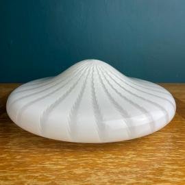 Classic swirl murano glass ceiling or wall lamp Italy 1970s Retro home decor