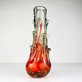 Vase by Dragan Drobnjak for Prokuplje Yugoslavia 1970s Art glass Mid-cenury Modern