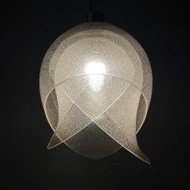 Murano pendant lamp by Carlo Nason for Mazzega Italy 1960s Tulip ceiling lamp murano chandelier