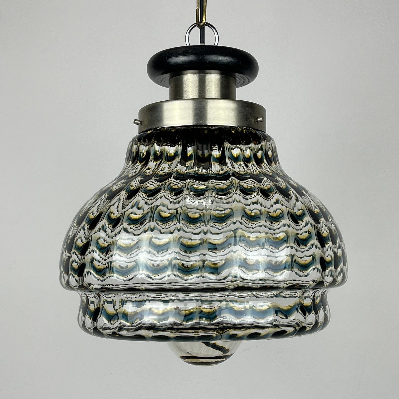 Murano glass pendant lamp Italy 1960s Space age Mid-century modern italian lighting