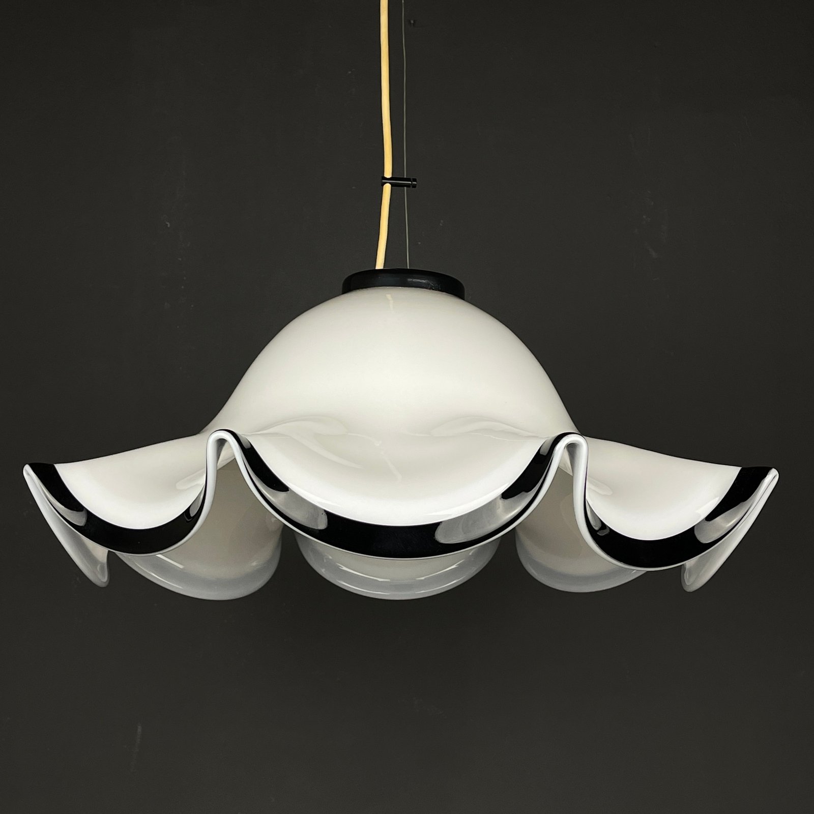 Murano glass pendant lamp Italy '80s Mid-century modern lighting