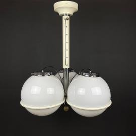Gino Sarfatti murano glass globe pendant lamp Italy 1960s