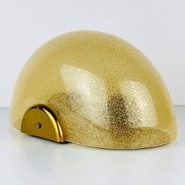 Vintage gold murano wall lamp F.Fabbian Italy 1970s MCM murano sconce