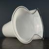 White murano glass vase Italy 1970s