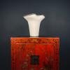 White murano glass vase Italy 1970s
