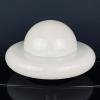 Mid-century white murano glass ceiling lamp Italy 1970s