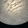 Large swirl murano glass pendant lamp Vetri Murano Italy 1970s