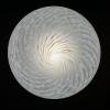 Large swirl murano glass pendant lamp Vetri Murano Italy 1970s