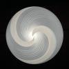 Classic swirl Murano glass pendant lamp Italy 70s
