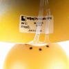 Retro metal pendant lamp Sijaj Hrastnik Yugoslavia 1970s Mid-century lighting Industrial light