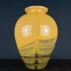 Yellow murano glass vase Italy 1970s