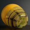 Yellow murano glass vase Italy 1970s
