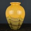 Yellow murano glass vase Italy 1970s