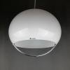 Mid-century White Pendant Lamp Meblo Guzzini 1970s Yugoslavia Italia