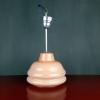 Vintage glass pendant lamp Yugoslavia 1960s