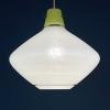 Mid-century pendant lamp Italy 1950s White glass chandelier Italian modern