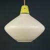 Mid-century pendant lamp Italy 1950s White glass chandelier Italian modern