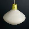 Mid-century pendant lamp Italy 1950s White glass chandelier Italian modern