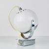 Mid-century white wall lamp Eyeball Italy 1960s Retro lighting Space Age Atomic