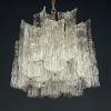 Mid-century murano glass chandelier Eliche by Venini Italy 1960s