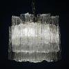 Mid-century murano glass chandelier Eliche by Venini Italy 1960s
