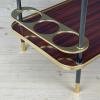 Mid-Century Mahogany Bar Cart by Ico Parisi for MB Italy 1960s