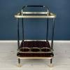 Mid-Century Mahogany Bar Cart by Ico Parisi for MB Italy 1960s