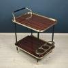 Mid-Century Mahogany Bar Cart by Ico Parisi for MB Italy 1960s