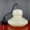 Retro glass pendant lamp Yugoslavia 1980s