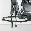 Large iron wall lamps Brutalist 1960s